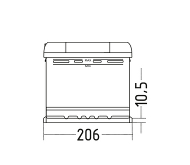 Akumulator  ZAP_TechnicalDrawings-L10B13M-1